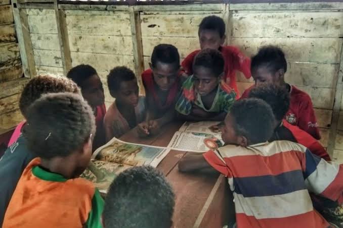 Kondisi pendidikan di Papua. Gambar dari kompas.com