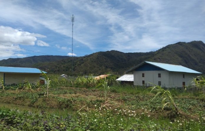 Rumah masyarakat Mee dengan kebun mereka. Foto: I Ngurah Suryawan